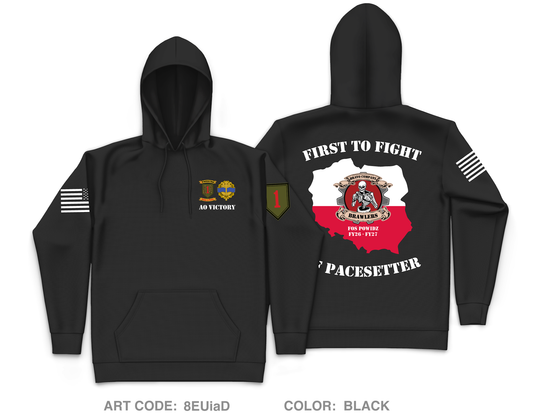 B Co, 541st DSSB, 1 IDSB Core Men's Hooded Performance Sweatshirt - 8EUiaD