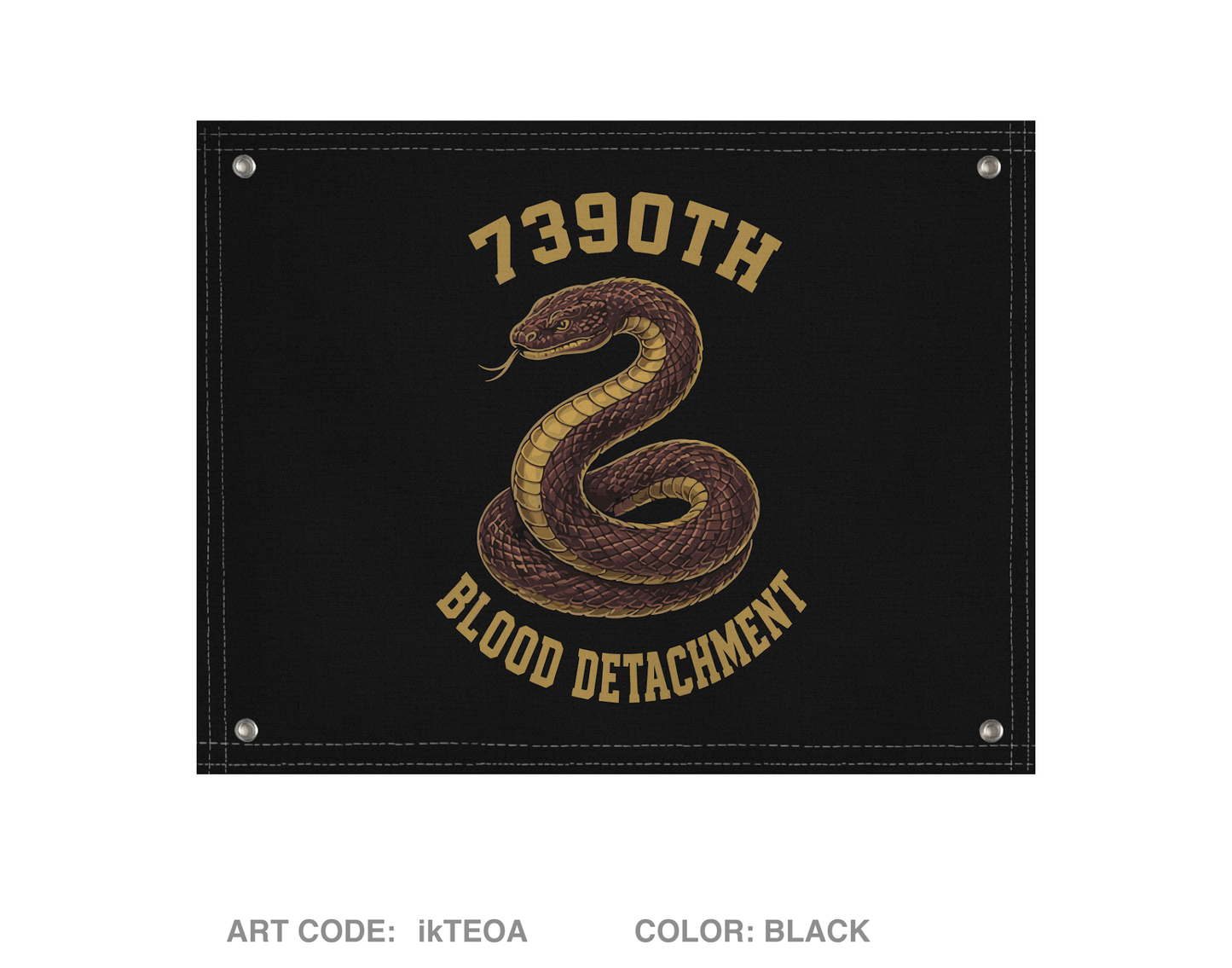 7390th blood detachment Fundraising Collection Banner Flag - ikTEOA