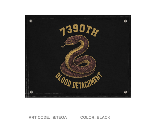 7390th blood detachment Fundraising Collection Banner Flag - ikTEOA