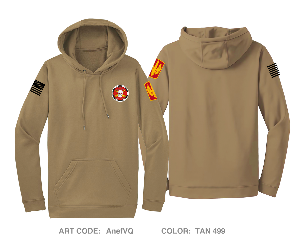 HQ, A BTRY, 3-321FAR Hi-Tech Performance Hoodie - AnefVQ