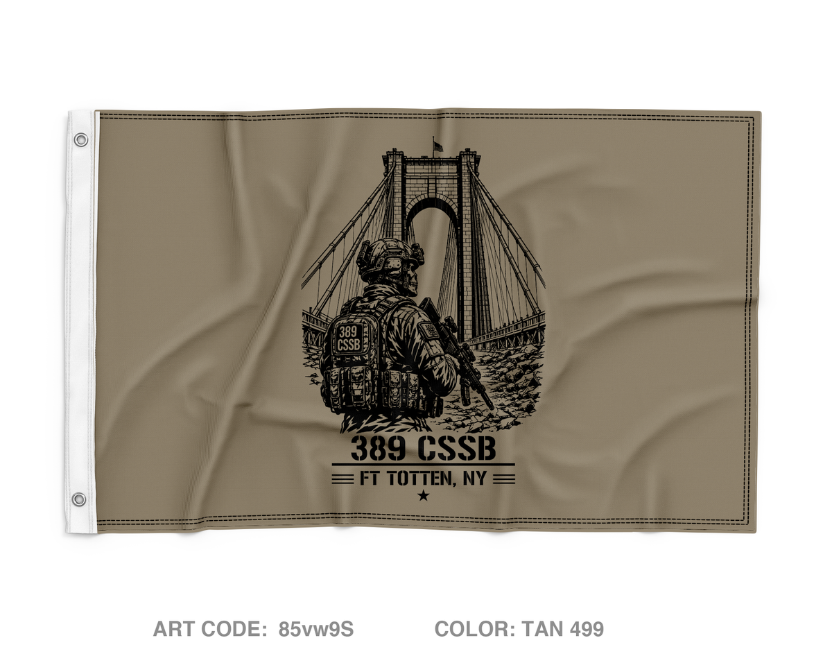 389th CSSB Wall Flag - 85vw9S