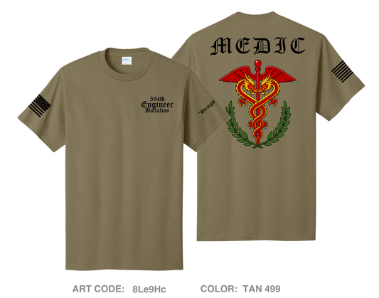 554 EN BN MEDICS Comfort Unisex Cotton SS Tee - 8Le9Hc