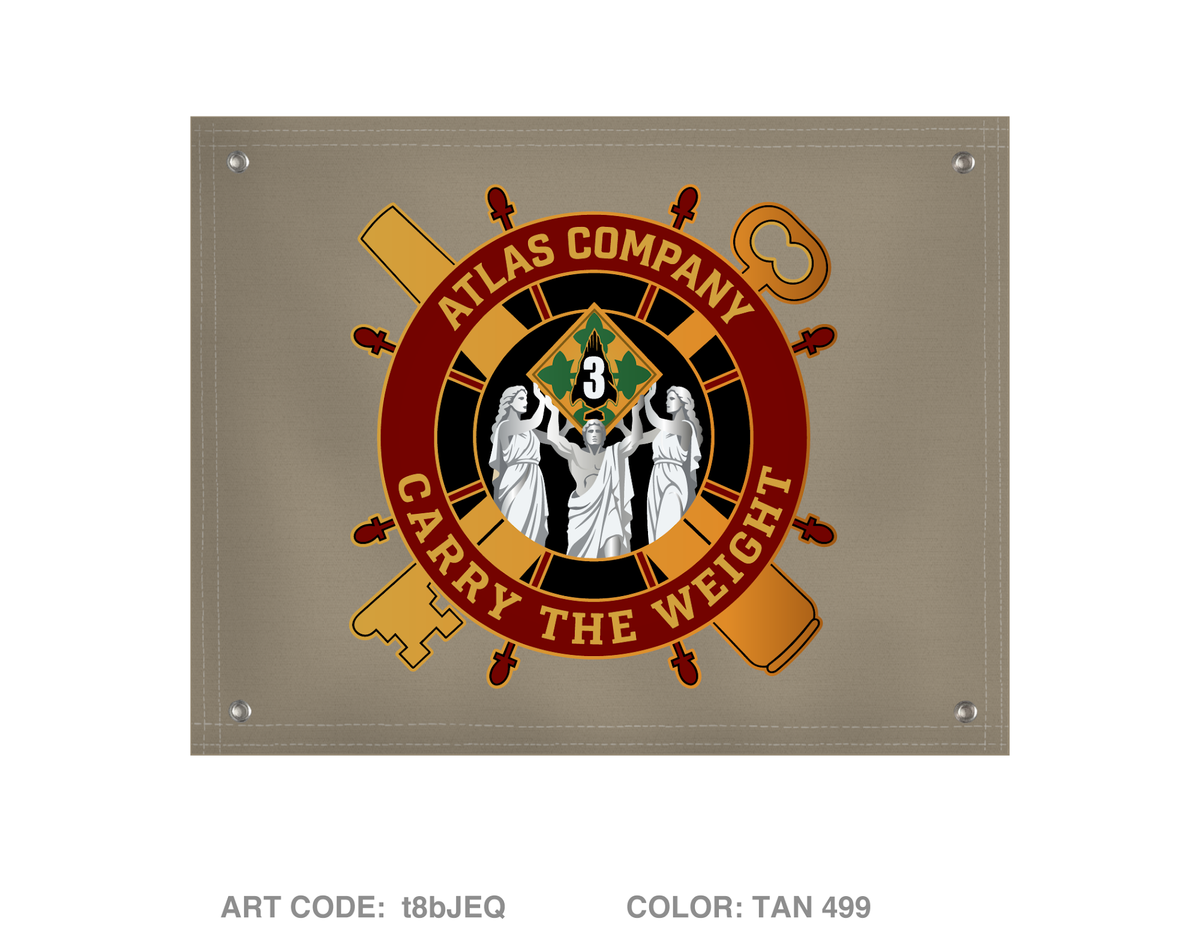 Atlas Company, 64th BSB Banner Flag - t8bJEQ