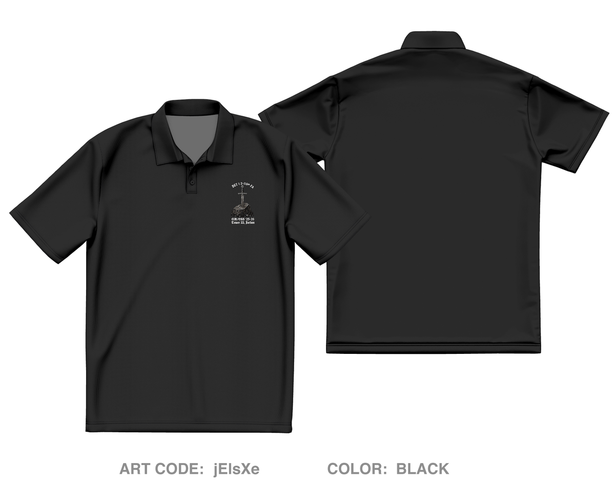 Det 1 2-116th FA Core Men's SS Performance Polo - jElsXe