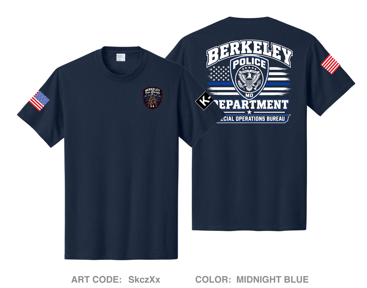 Berkeley Police Department Comfort Unisex Cotton SS Tee - SkczXx