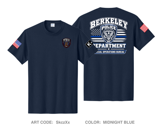 Berkeley Police Department Comfort Unisex Cotton SS Tee - SkczXx