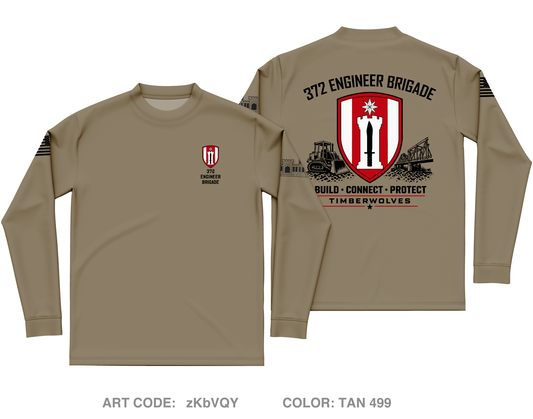 372nd EN BDE Core Men's LS Performance Tee - zKbVQY
