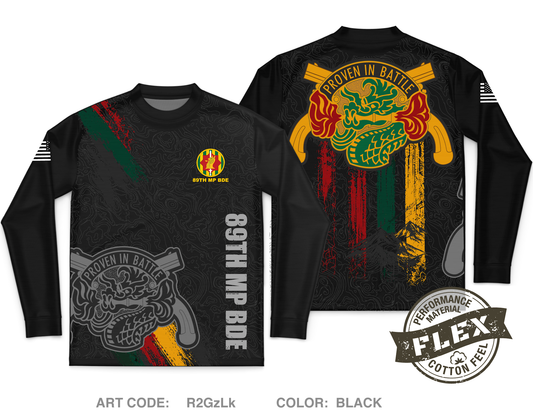 89th MP BDE Core Men's LS Flex Performance Tee - R2GzLk