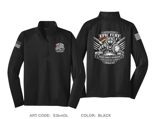 42nd ID Fundraising Collection Hi-Tech Performance Quarter-Zip Fleece Jacket - E3kmDL