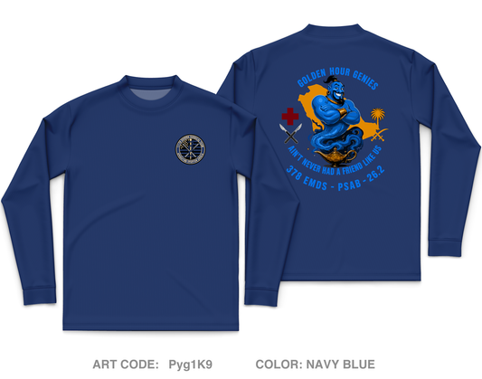 111th Ground Surgical Team Core Men's LS Performance Tee - Pyg1K9