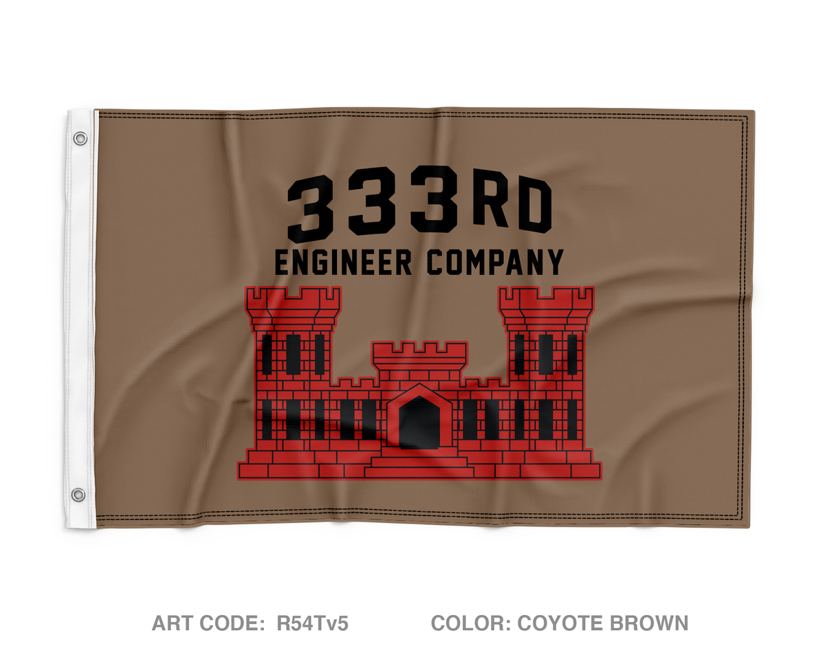 333RD ENG COMPANY ECC Wall Flag - R54Tv5