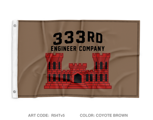 333RD ENG COMPANY ECC Wall Flag - R54Tv5