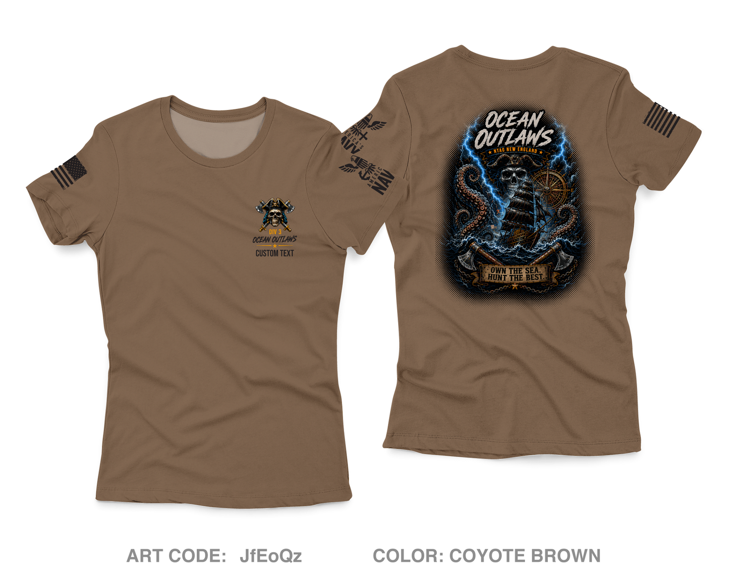 CUSTOM Ocean Outlaws Core Women's SS Performance Tee - JfEoQz
