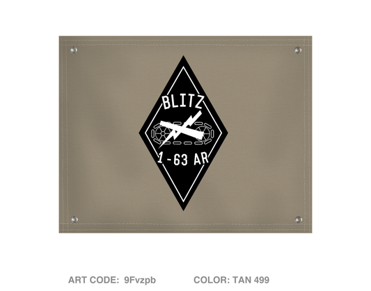 Blitz Company, 1-63 AR Banner Flag - 9Fvzpb