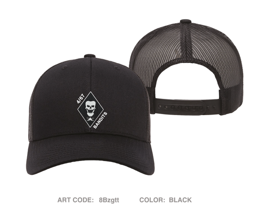 467 DS Bandits Embroidered Snapback Trucker Cap - 8Bzgtt