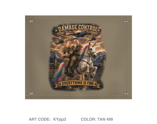 Damage Control Venezuela Banner Flag - KYjqz2