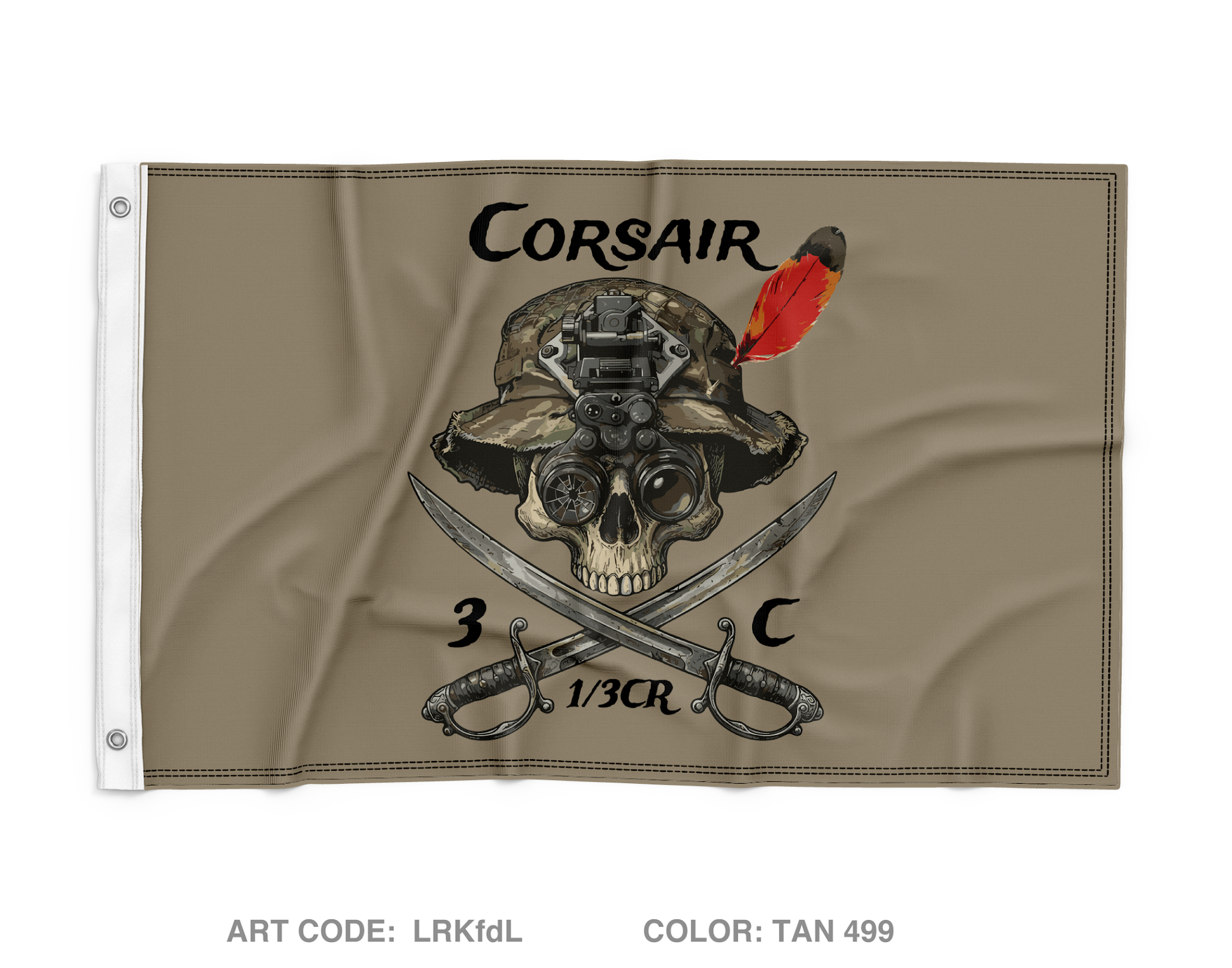 Trench line gear Wall Flag - LRKfdL