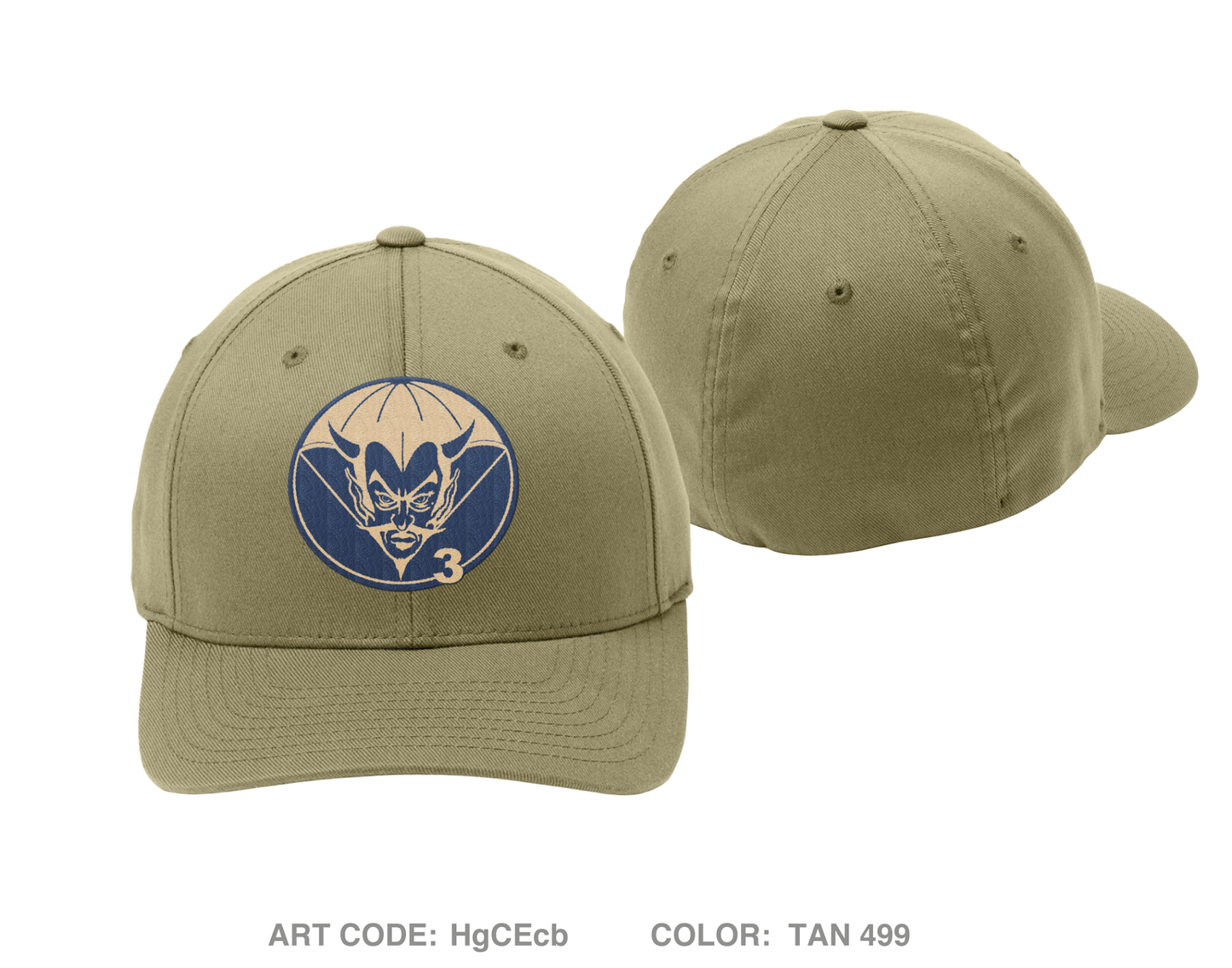 3-504 IN (A) Embroidered Flexfit Cap - HgCEcb
