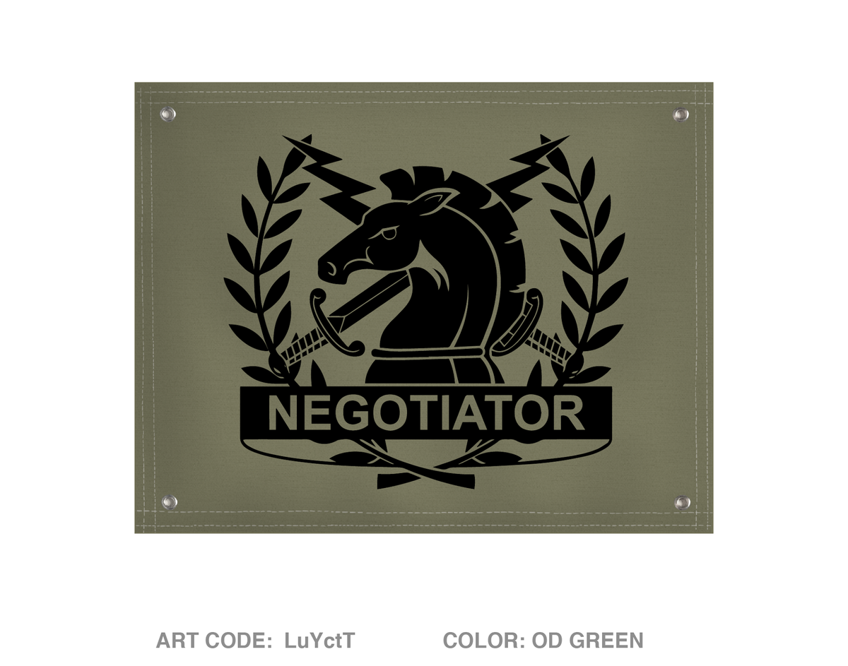 Crisis negotiations unit Banner Flag - LuYctT