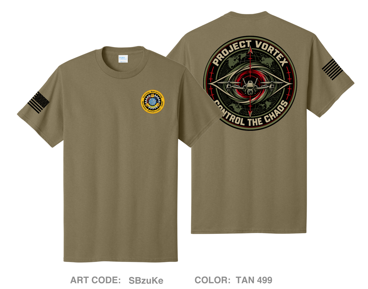 Army TENCAP Project VORTEX Comfort Unisex Cotton SS Tee - SBzuKe