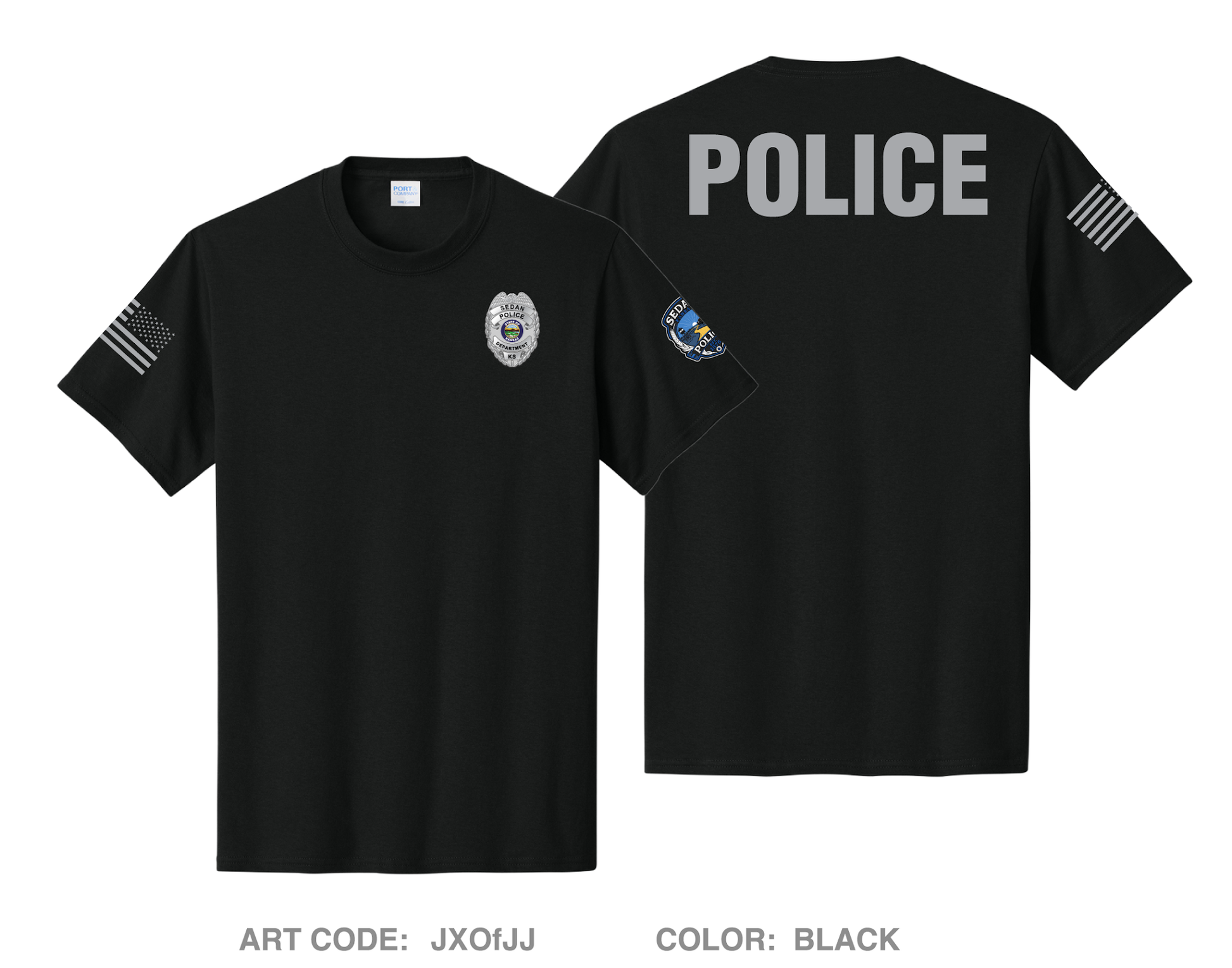 Chautauqau County Sheriffs Office/ Sedan PD Comfort Unisex Cotton SS Tee - JXOfJJ