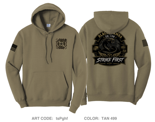 26-13B Black Mambas Fundraising Collection Comfort Unisex Hooded Sweatshirt - tsPghf