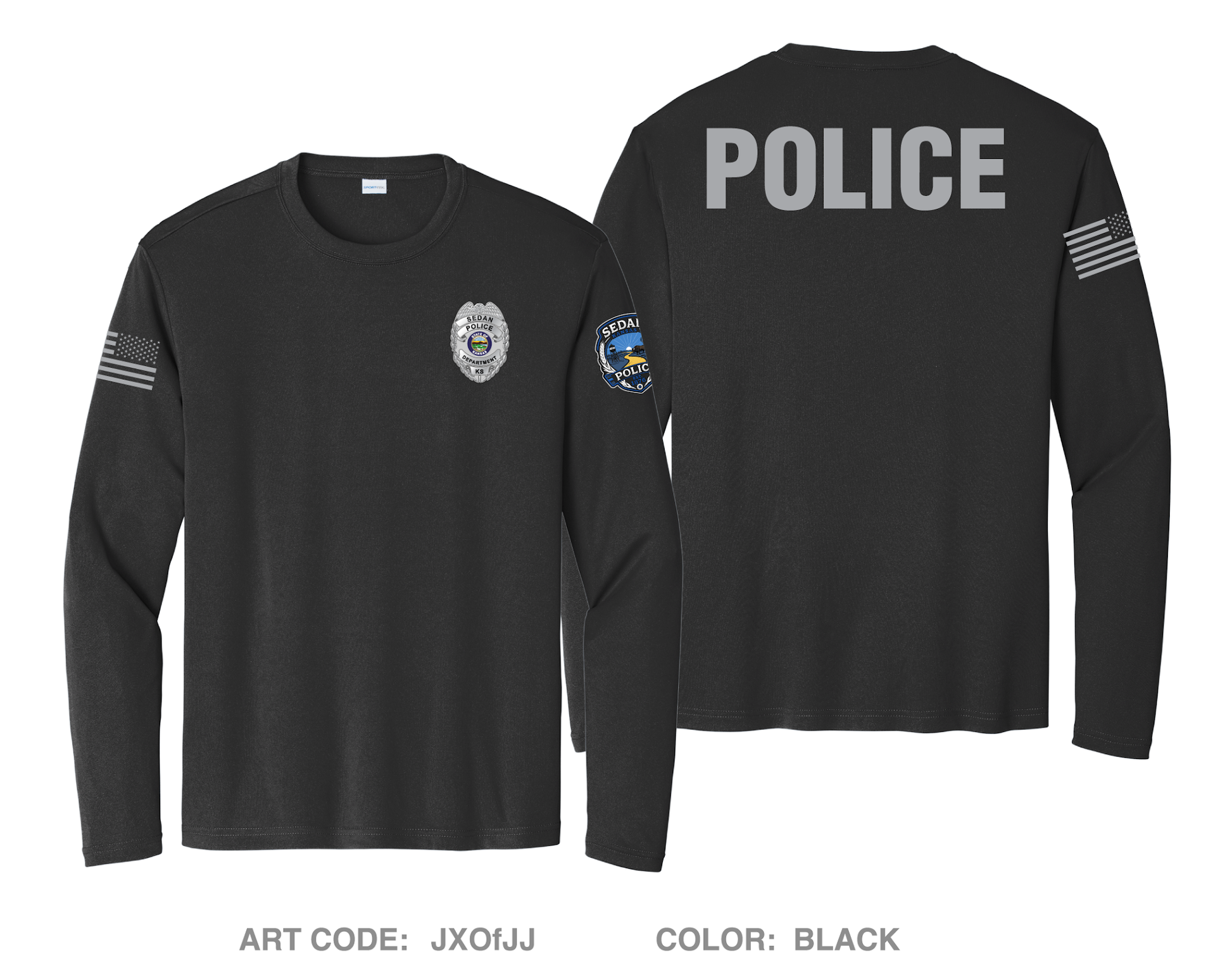 Chautauqau County Sheriffs Office/ Sedan PD Hi-Tech Performance Unisex LS Tee - JXOfJJ