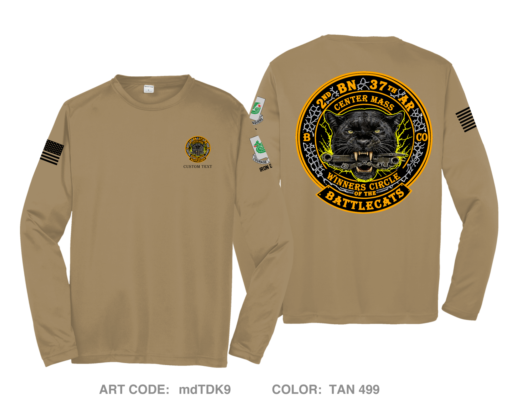 CUSTOM 2-37 / BattleCat Hi-Tech Performance Unisex LS Tee - mdTDK9