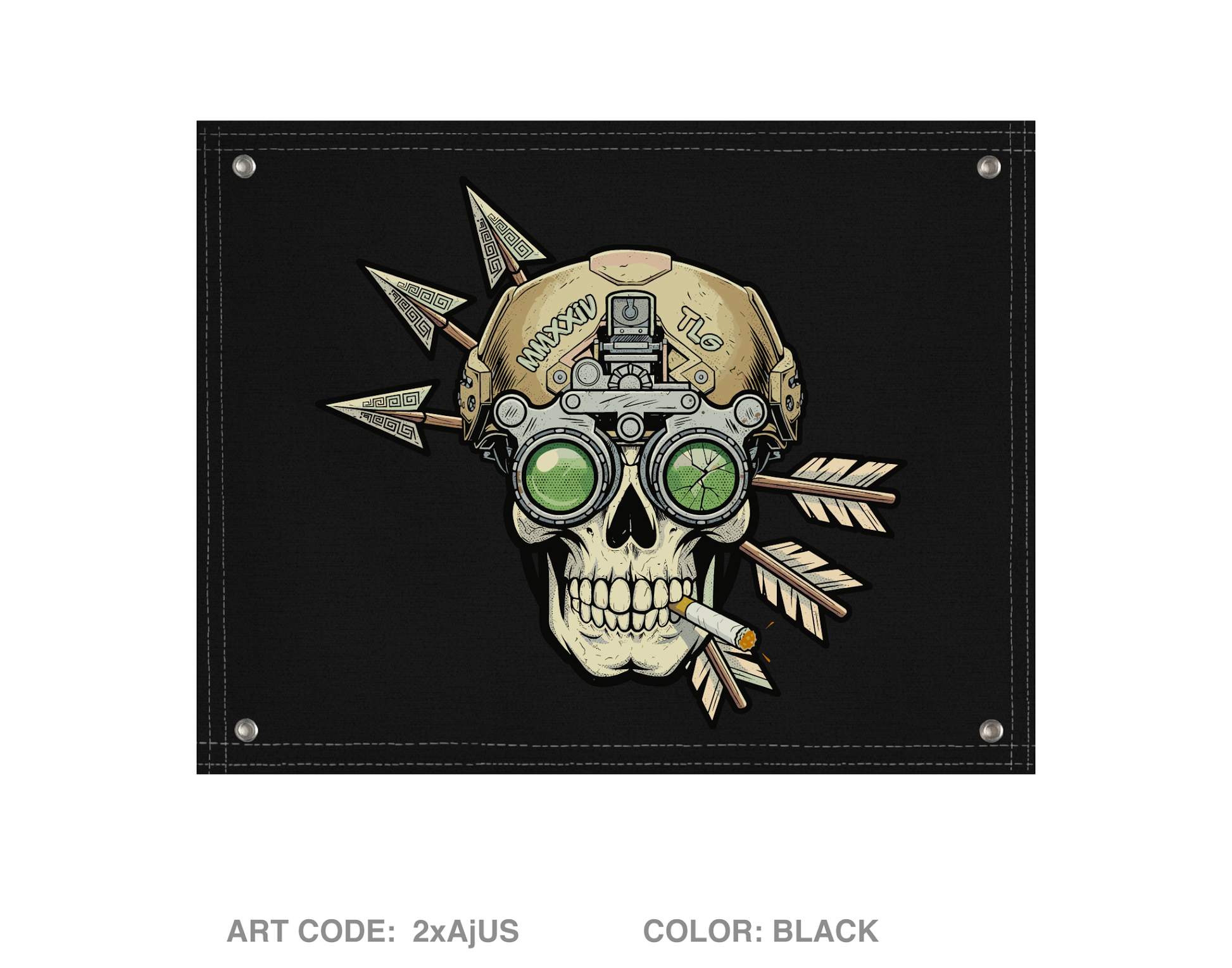 Trench line gear Banner Flag - 2xAjUS