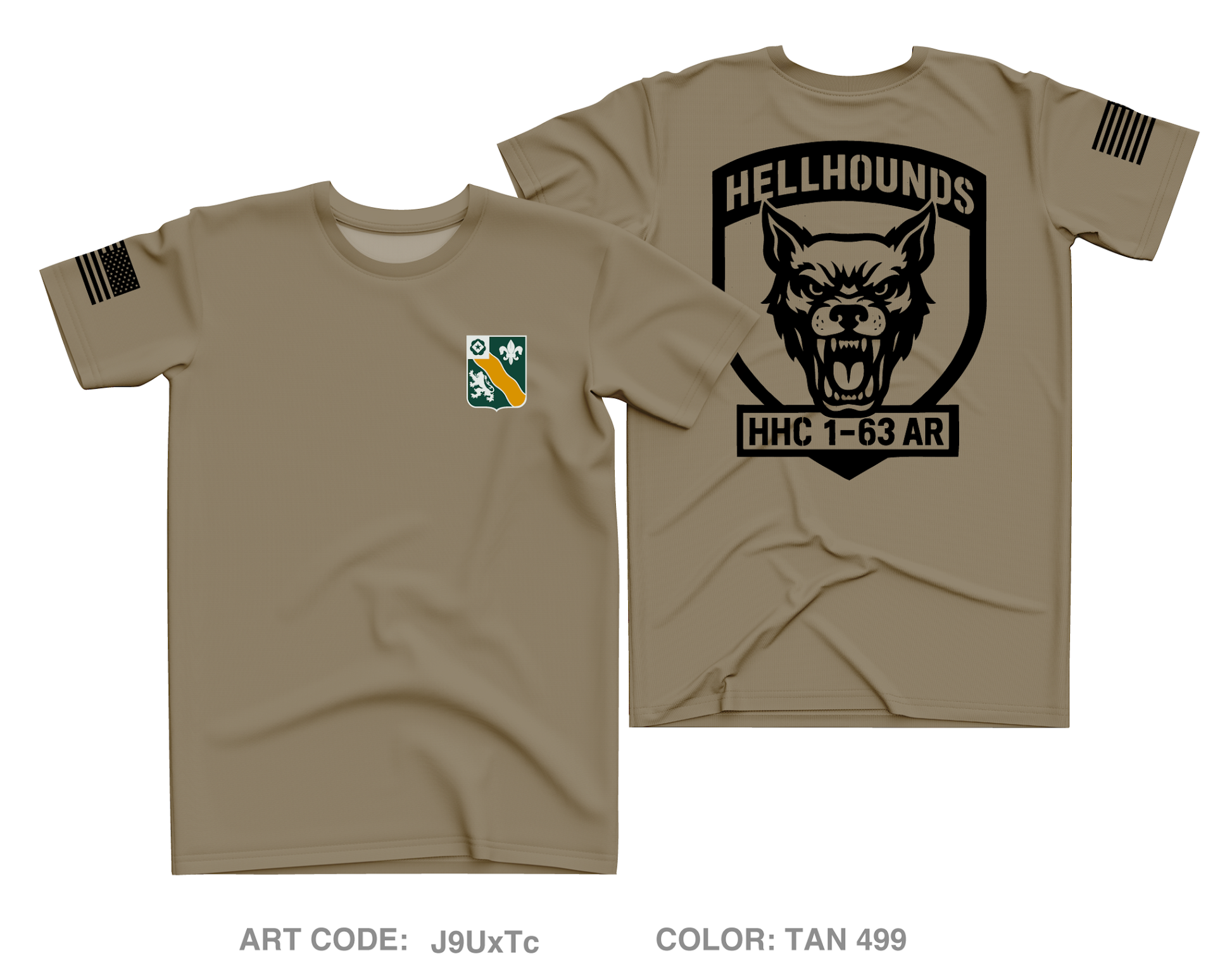 HHC 1-63 AR Core Men's SS Performance Tee - J9UxTc