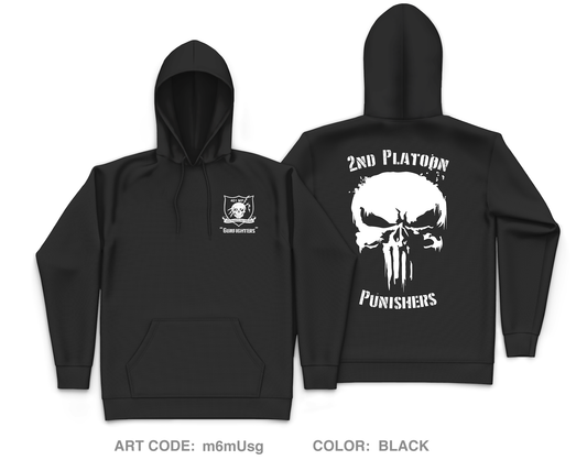 2nd Platoon Punishers Core Men's Hooded Performance Sweatshirt - m6mUsg
