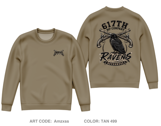 617th MP Co Fundraising Collection Core Men's Crewneck Performance Sweatshirt - Amzxss