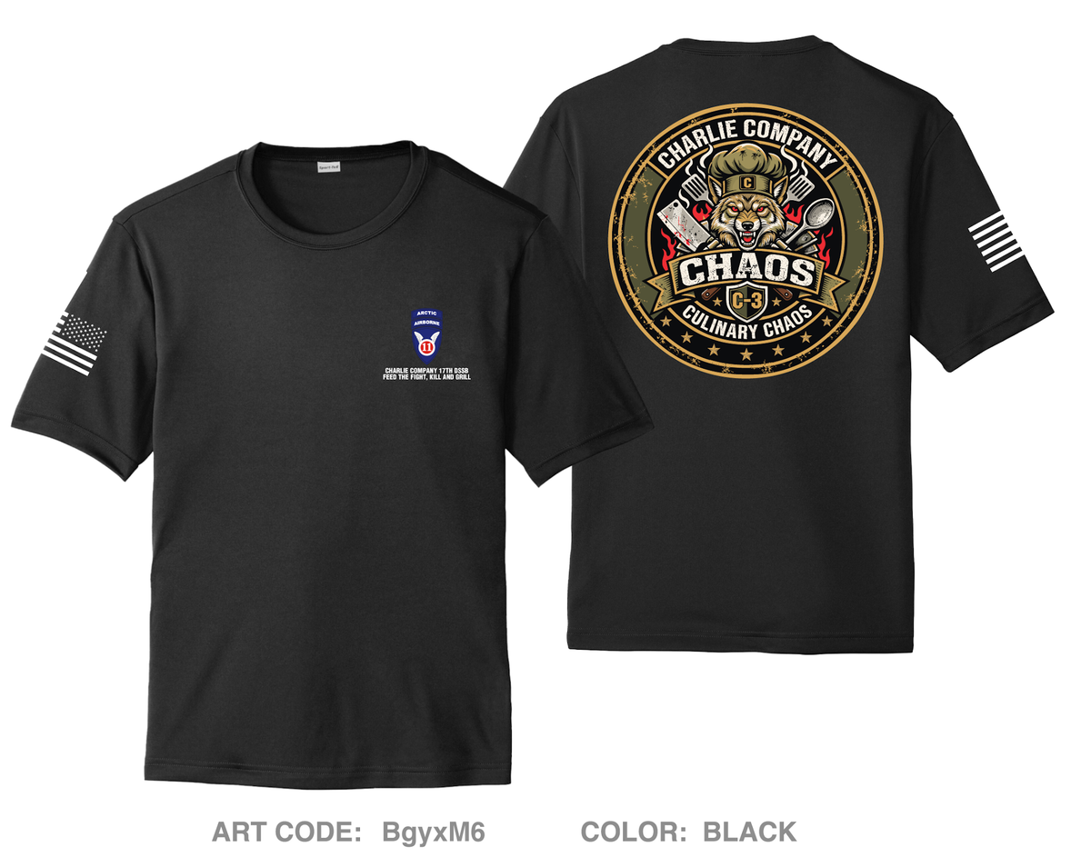 Charlie Company, 17th DSSB Hi-Tech Performance Unisex SS Tee - BgyxM6