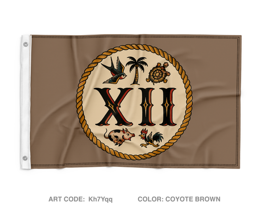 MESG-2 Det Bahrain EST 12 Wall Flag - Kh7Yqq