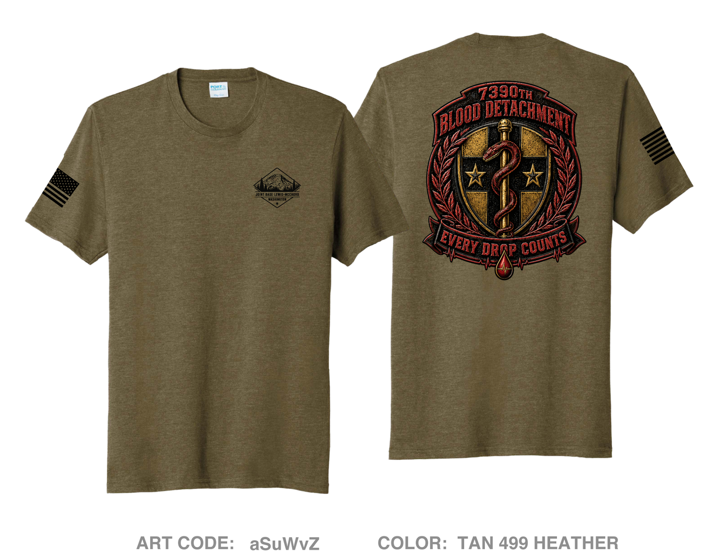 7390th blood detachment Fundraising Collection Comfort Unisex Triblend SS Tee - aSuWvZ