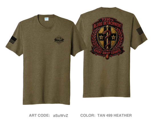 7390th blood detachment Fundraising Collection Comfort Unisex Triblend SS Tee - aSuWvZ