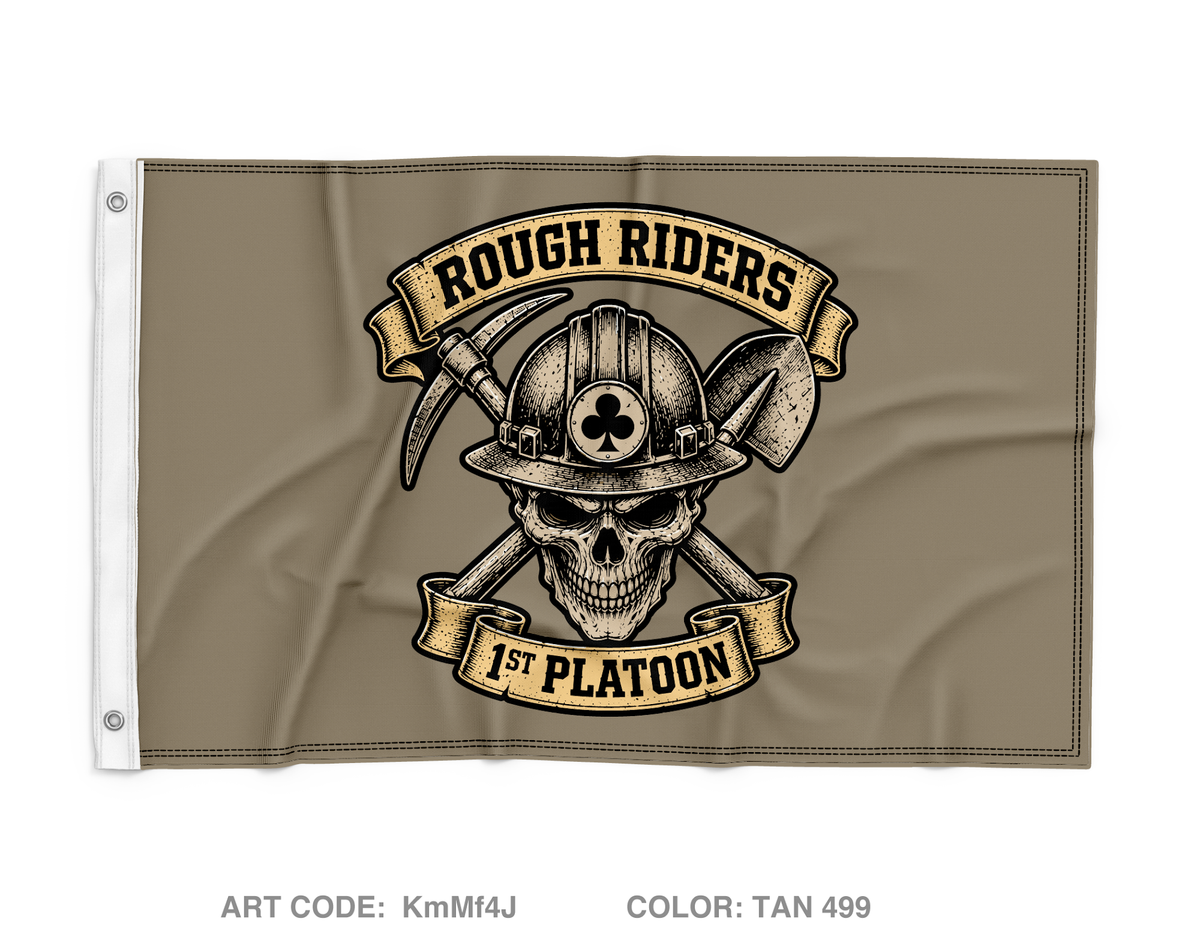 130th ESC 1st PLT Wall Flag - KmMf4J
