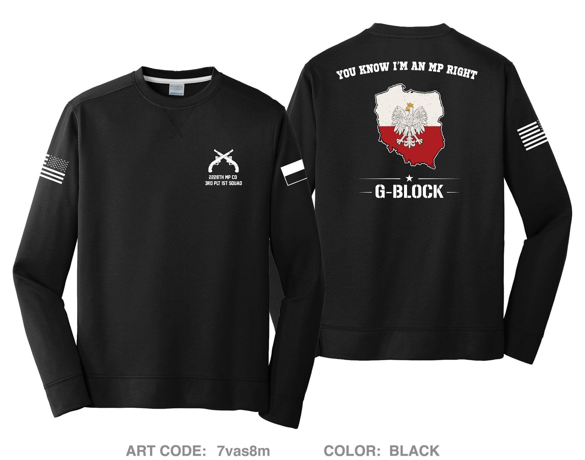 Glebokie Squad HI-Tech Performance Crewneck Sweatshirt - 7vas8m