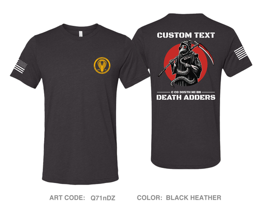 CUSTOM Death Adder Platoon C Co 305th Comfort Unisex Triblend SS Tee - Q71nDZ