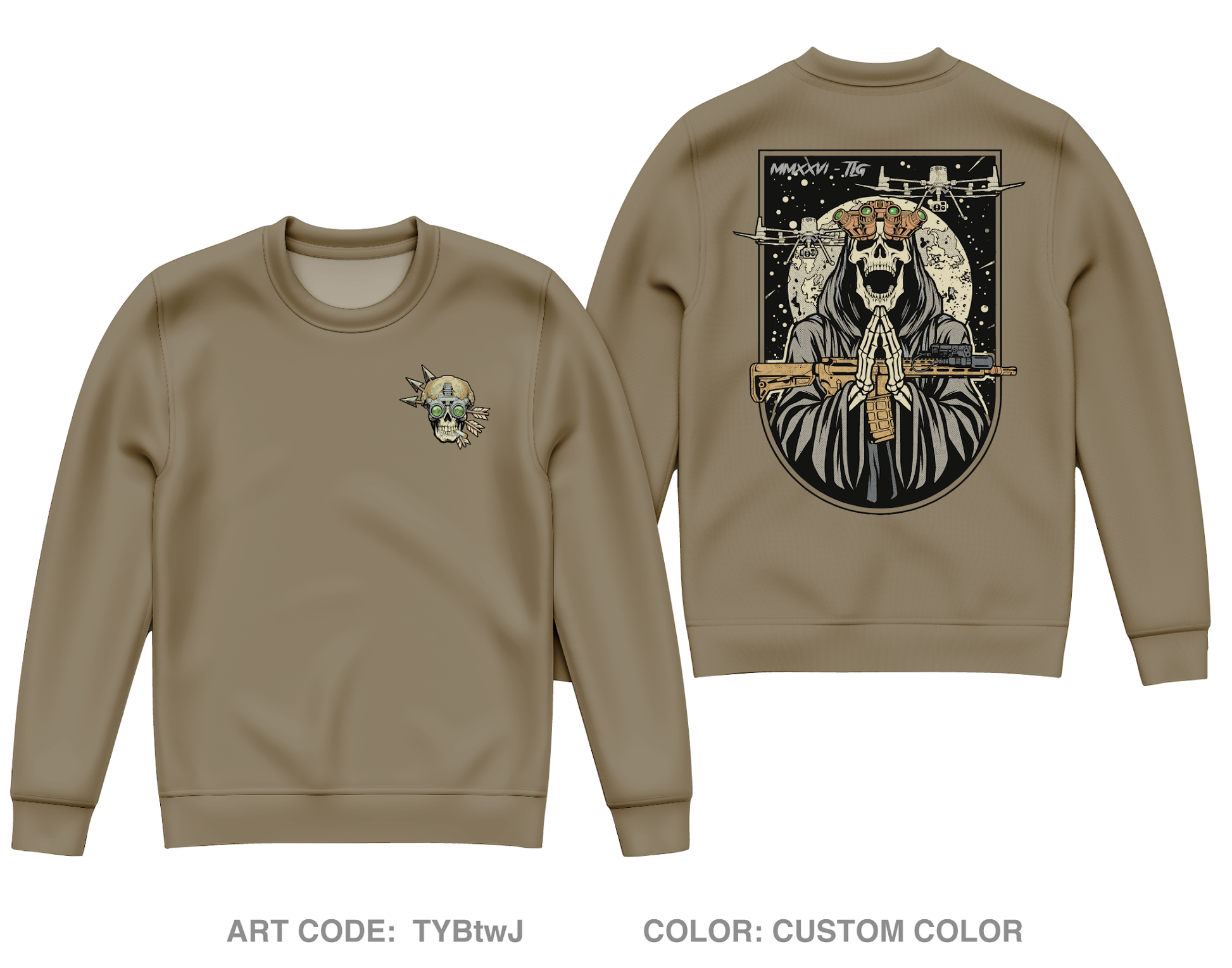 Trench line gear Core Men's Crewneck Performance Sweatshirt - TYBtwJ