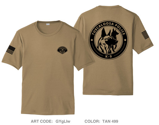 Tuscaloosa Police K-9 unit Hi-Tech Performance Unisex SS Tee - GYgLIw