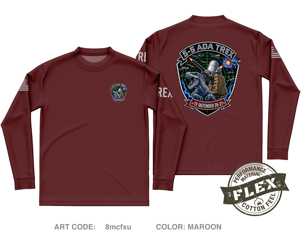 5-5 ADA BN Core Men's LS Flex Performance Tee - 8mcfxu