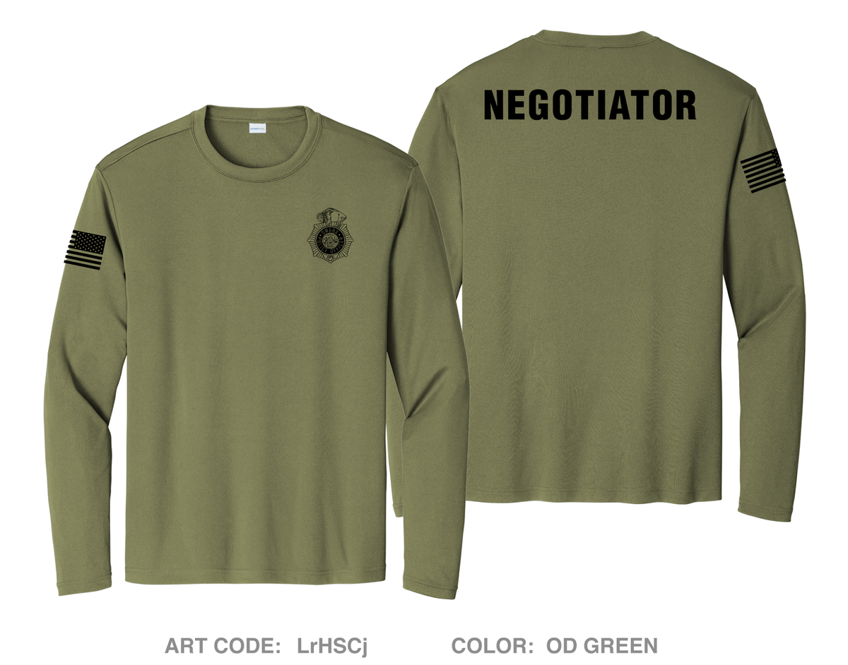 Omaha Police CNT Hi-Tech Performance Unisex LS Tee - LrHSCj