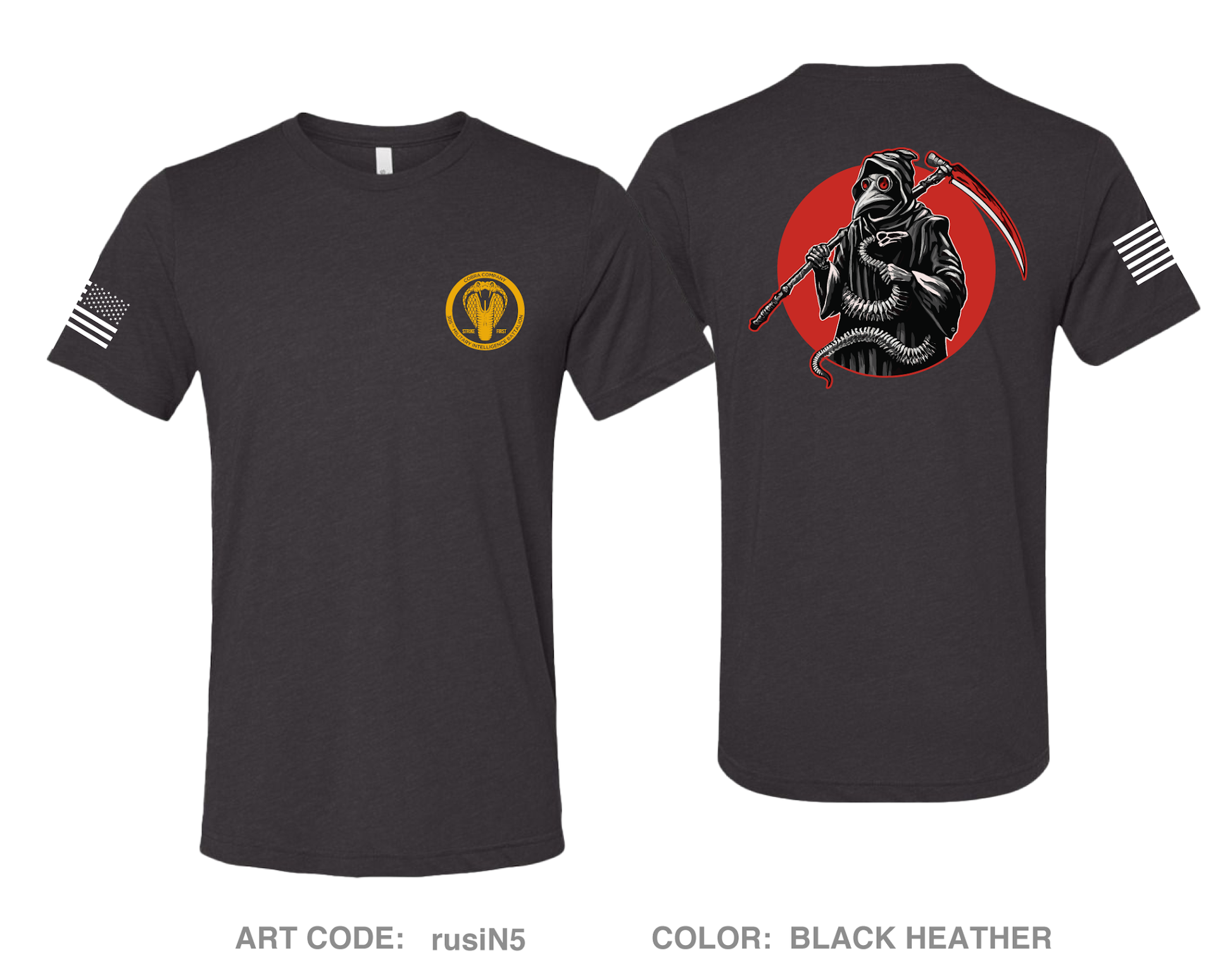 Death Adder Platoon C Co 305th Comfort Unisex Triblend SS Tee - rusiN5