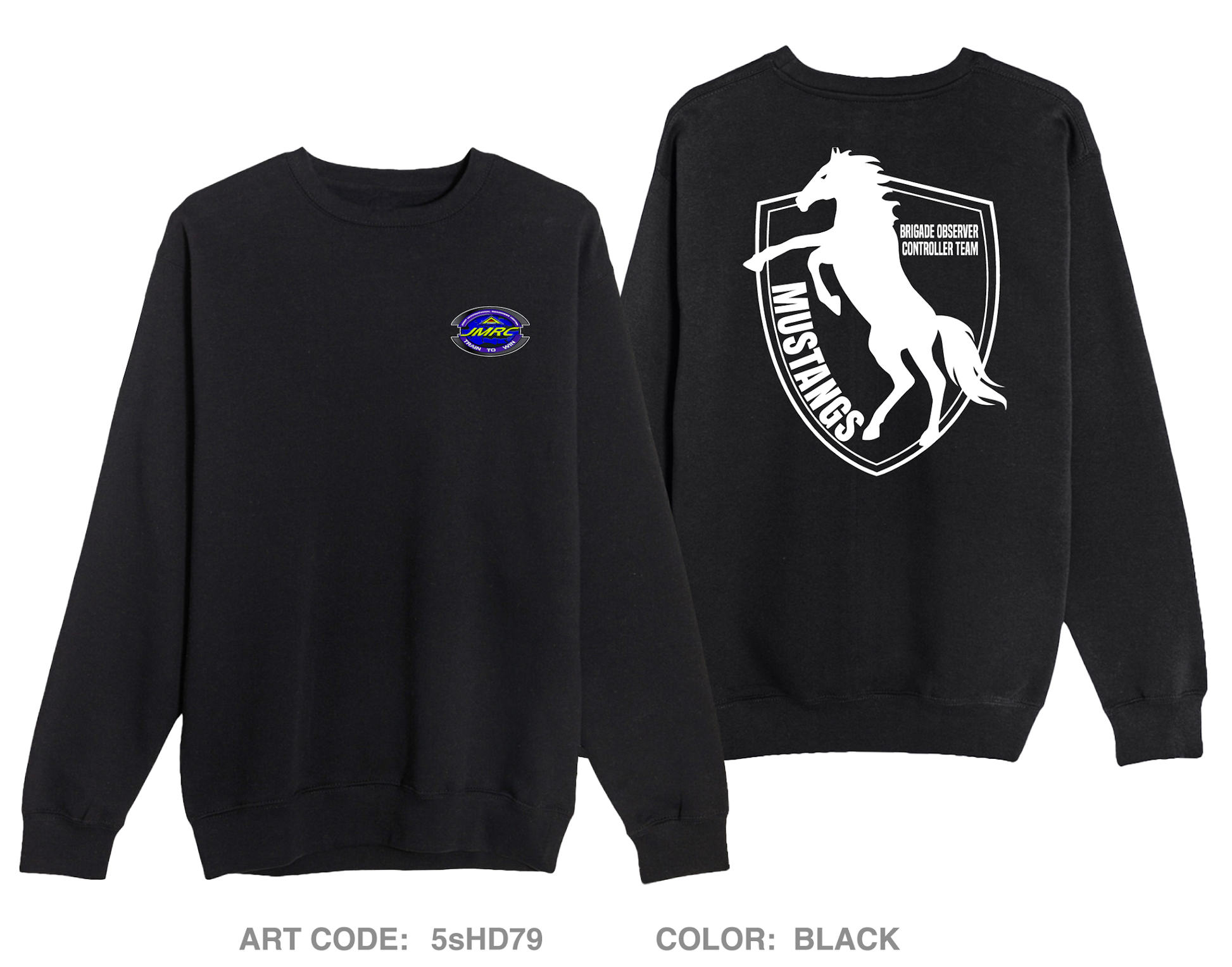 JMRC Mustang Team Comfort Unisex Crewneck Sweatshirt - 5sHD79