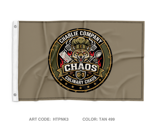 Charlie Company, 17th DSSB Wall Flag - HTPNK3