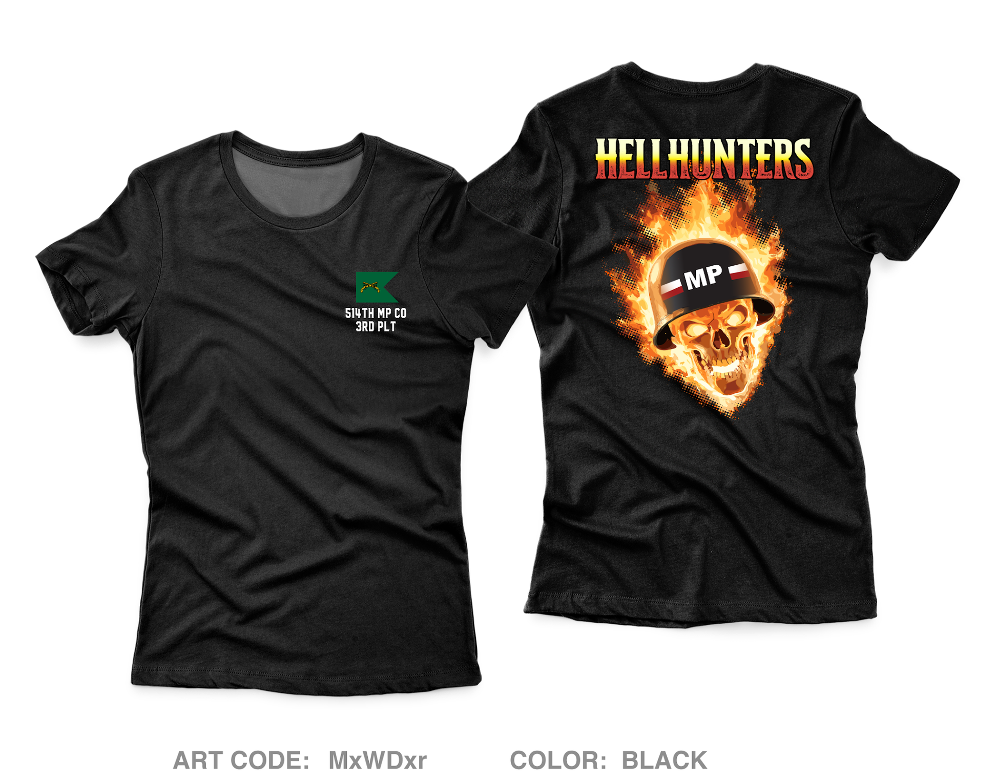Hellhunters Fundraising Collection Core Women's SS Performance Tee - MxWDxr