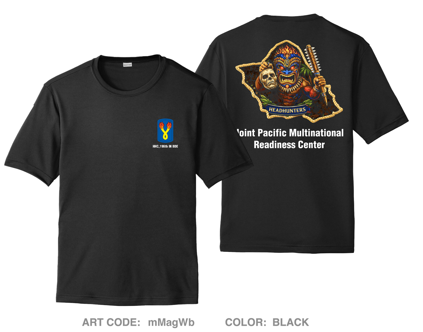 HHC, 196th IN BDE Hi-Tech Performance Unisex SS Tee - mMagWb