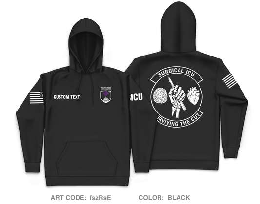CUSTOM SICU Core Men's Hooded Performance Sweatshirt - fszRsE