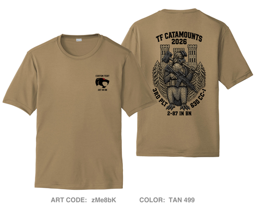 CUSTOM 3rd Platoon 63d CEC-I Hi-Tech Performance Unisex SS Tee - zMe8bK